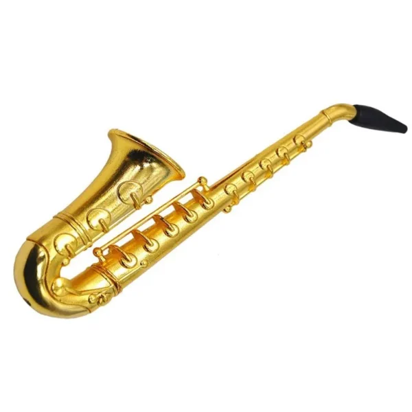 Metal small saxophone pipe view 2