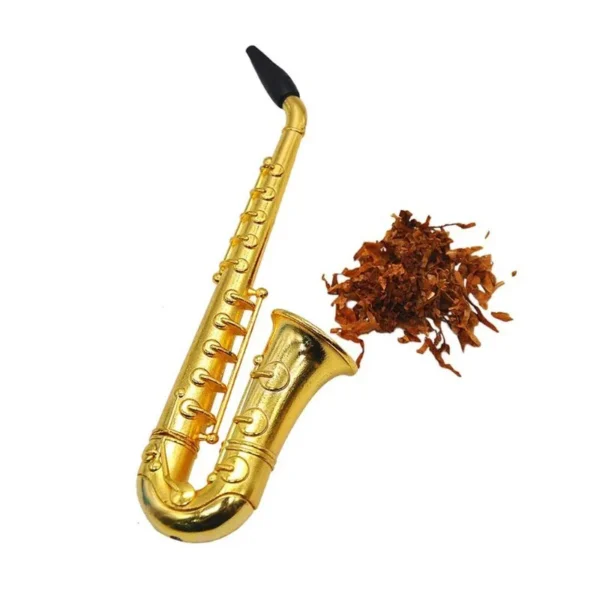 Metal small saxophone pipe view 6