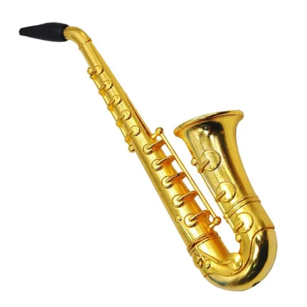 Metal small saxophone pipe view 8
