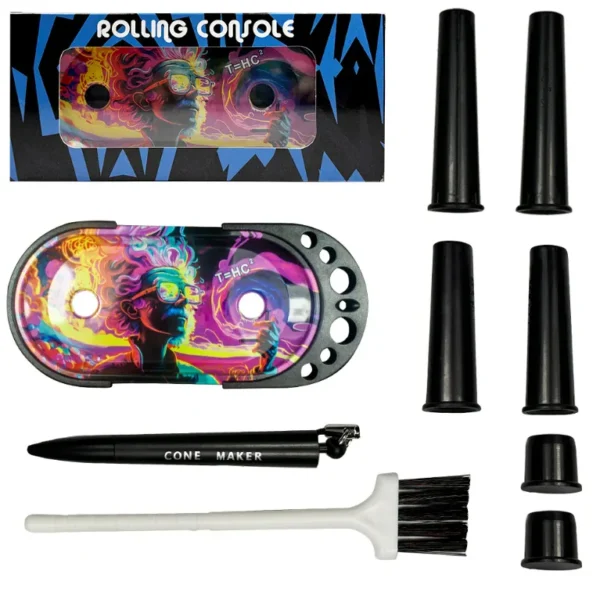 Metal Rolling Tray Cone Loader For King Size And More Size Pre Rolled Cone Foldable Stand Cone Filler Smoking Accessory view 11