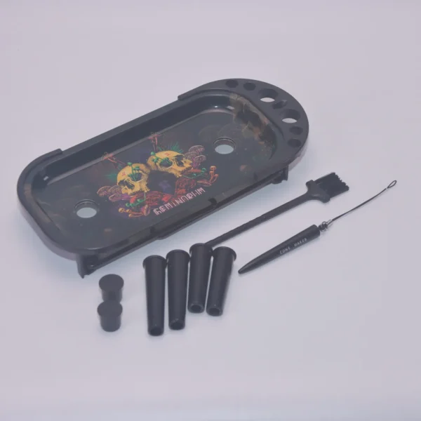 Metal Rolling Tray Cone Loader For King Size And More Size Pre Rolled Cone Foldable Stand Cone Filler Smoking Accessory view 5