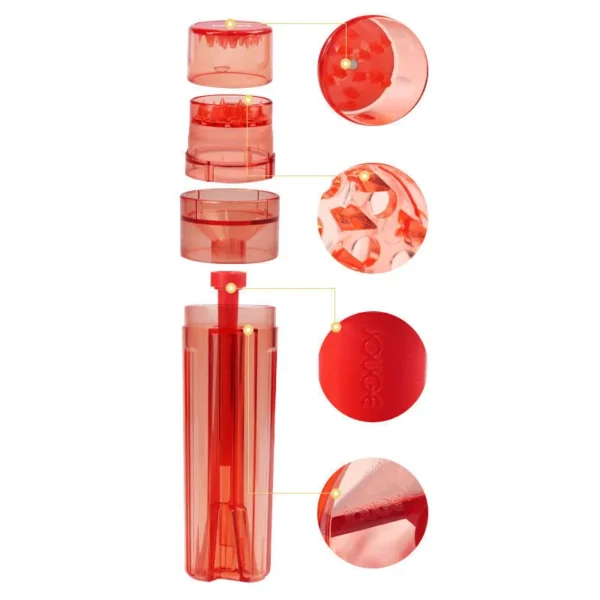 Grinding Tank Integrated Plastic Cigarette Grinder view 3